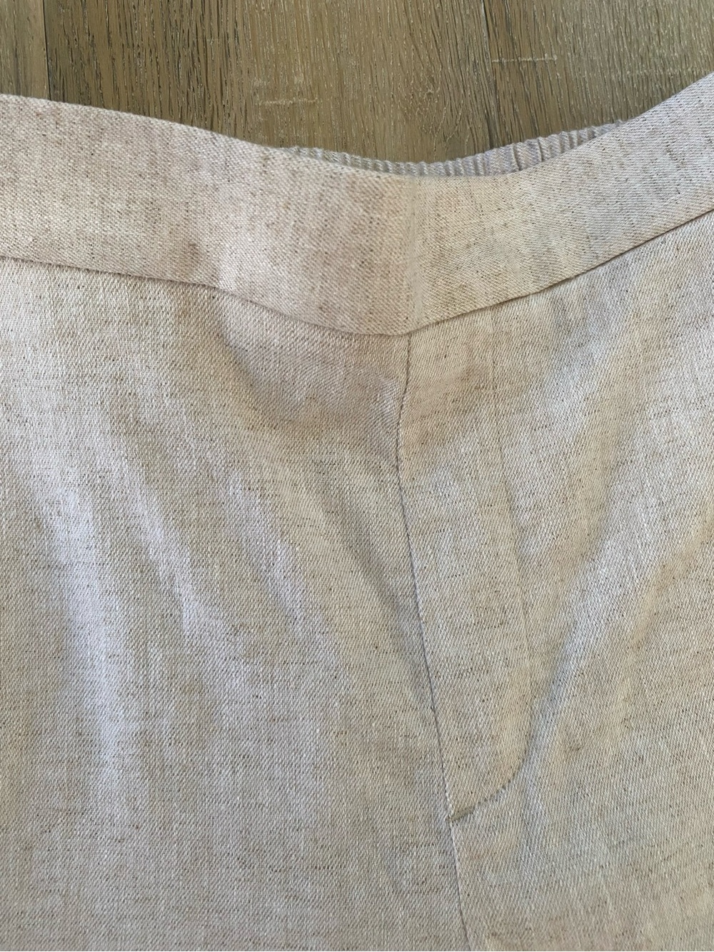 Banana Republic Beige Wide-Leg Cropped Pants - Picture 2 of 7